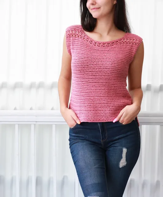Rose Crochet Top