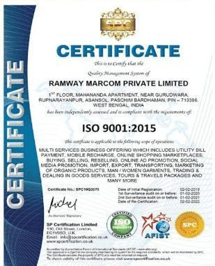 ISO 9001 :2015 Certificate