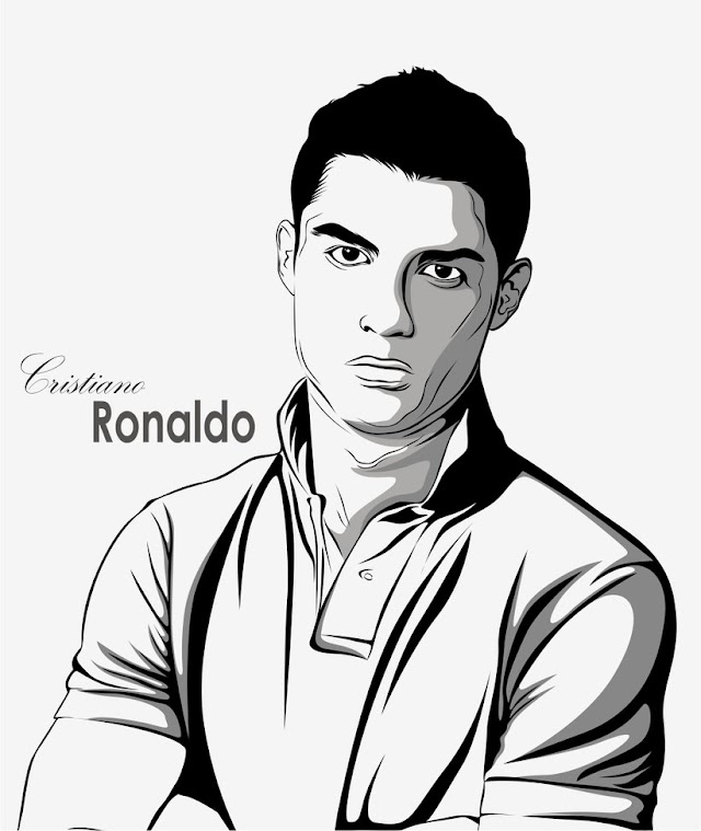 Cristiano Ronaldo Sketch Drawing using Python Turtle Graphics | Ronaldo sketch in Python graphics | learn python turtle graphics | Sketch Drawing in python canvas turtle graphics