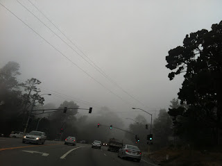 photo of fog on Highway 1 in Monterey