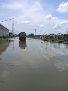 Info genangan air di daerah Genuk Semarang