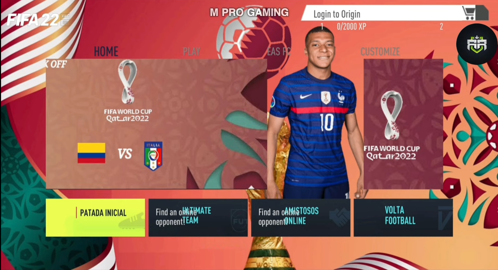 FIFA 22 Mobile (Qatar World Cup Mod) Download Apk+Data+Obb
