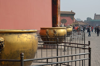 Fire water cauldrons in the Forbidden City