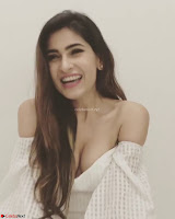 Karishma Sharma Deep neck White Gown Beautiful Pics ~  Exclusive 009.jpg