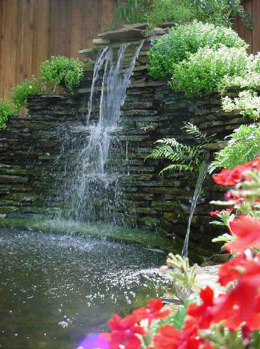 Garden Pond Waterfall