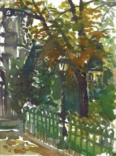 Paris, Watercolor by Ron Liebbrecht