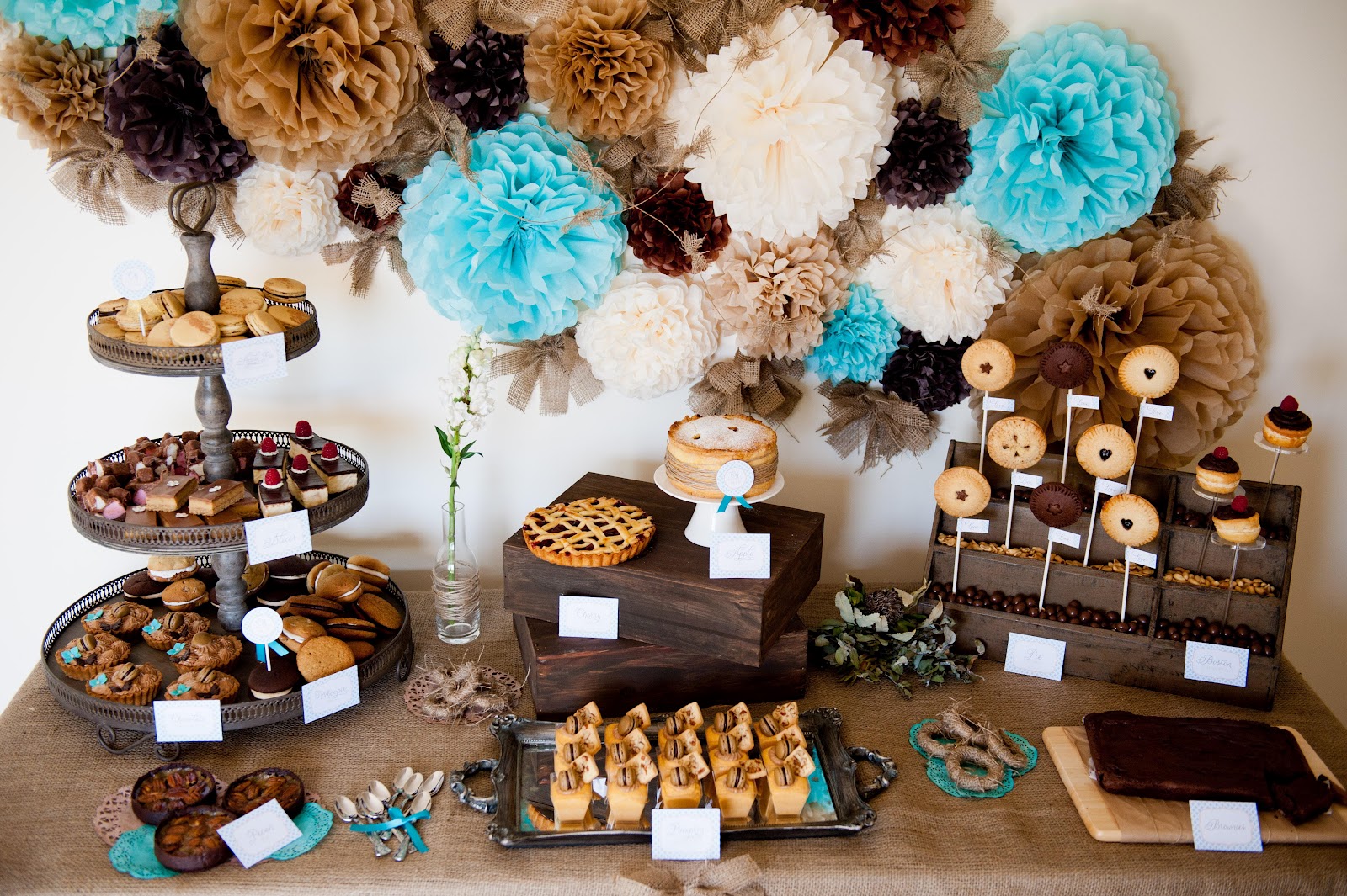 Rustic Wedding Reception Table Decorations