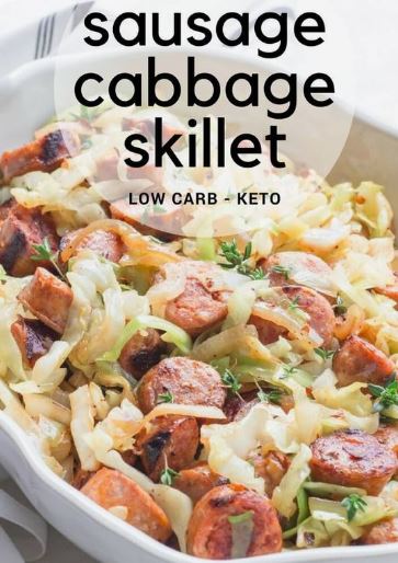 EASY SAUSAGE AND CABBAGE DINNER