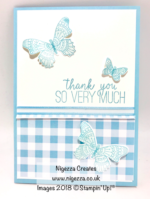 Butterfly Gala Customer Thank You Card Nigezza Creates