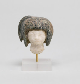 Head from a Spoon in the form of a Swimming Girl: Dynasty 18