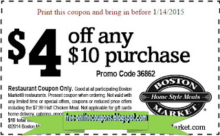 Free Printable Boston Market Coupons