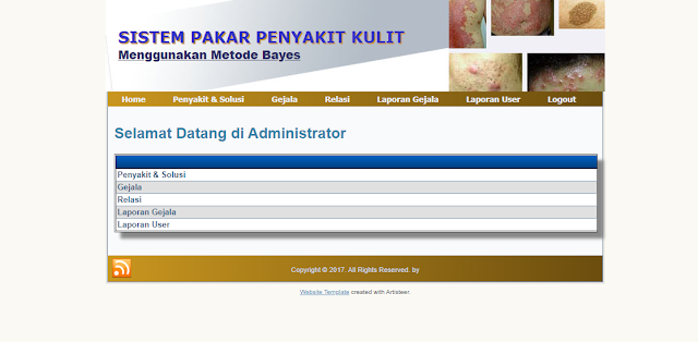 Download Aplikasi Sistem Pakar Diagnosa Penyakit Kulit Berbasis Web