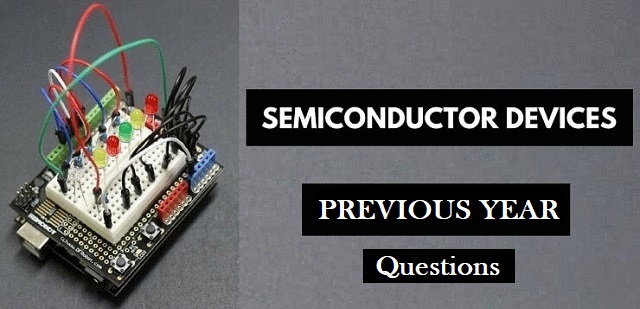 Semiconductor Jeemains 2019 Questions