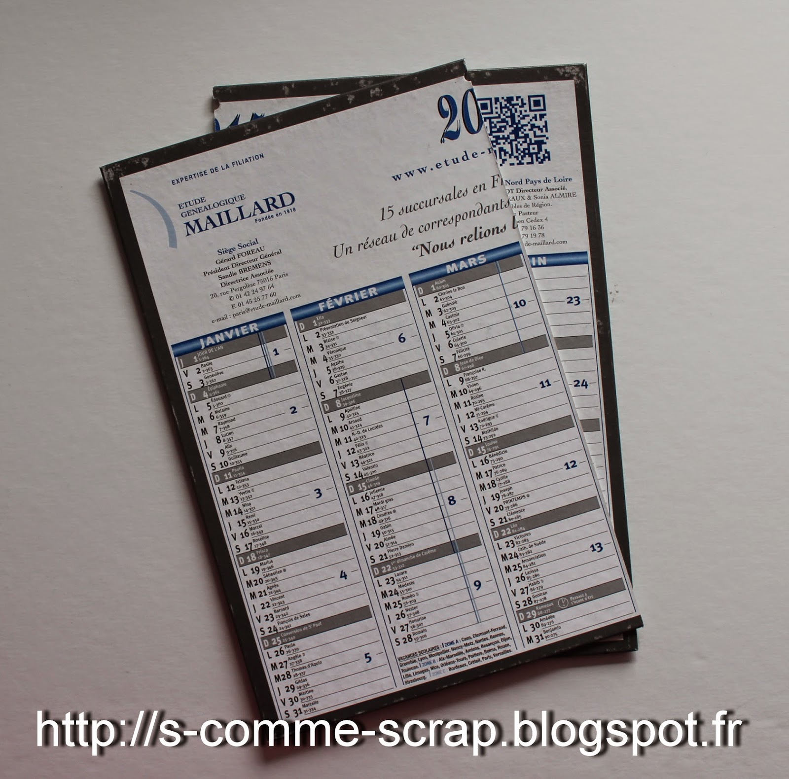 S Comme Scrap Tuto Calendrier D Anniversaires
