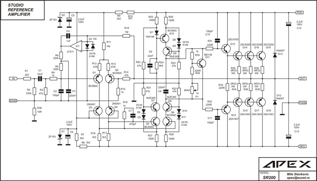 FOSTI AUDIO electronics project APEX POWER  AMP 