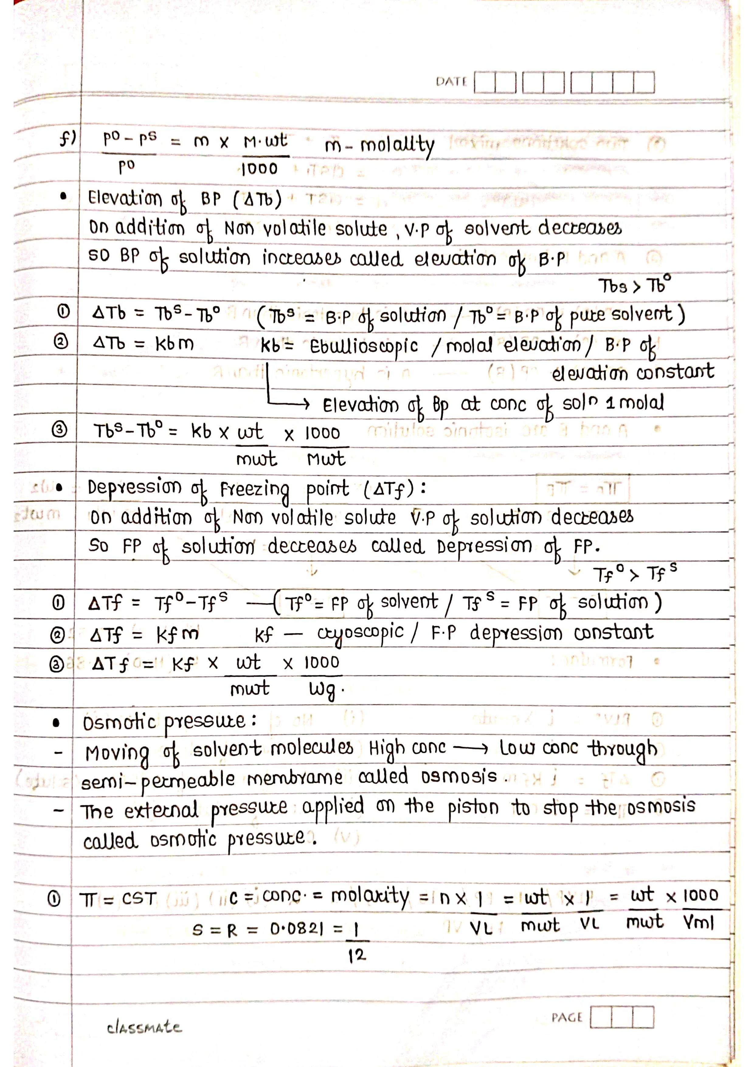 Solutions - Chemistry Short Notes 📚