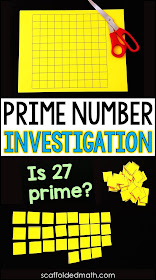 If your students struggle with the idea of prime vs. composite numbers, this hands-on investigation activity into prime numbers may be helpful, especially to the kinesthetic learners in your classroom.