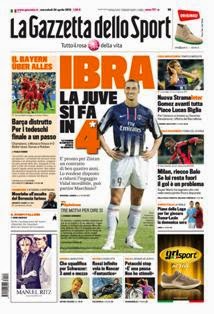 La Gazzetta dello Sport del 24 Aprile 2013 | ISSN 1120-5067 | TRUE PDF | Quotidiano | Sport
La Gazzetta dello Sport è un quotidiano sportivo italiano, con sede a Milano. Insieme al Corriere dello Sport - Stadio e Tuttosport, è uno dei tre principali giornali sportivi d'Italia. È il primo quotidiano sportivo per numero di lettori nell'Italia centro-settentrionale, ed uno dei maggiori quotidiani italiani per tiratura e diffusione.