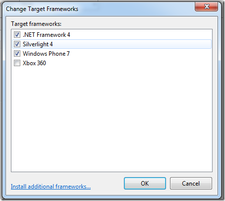 Target Frameworks