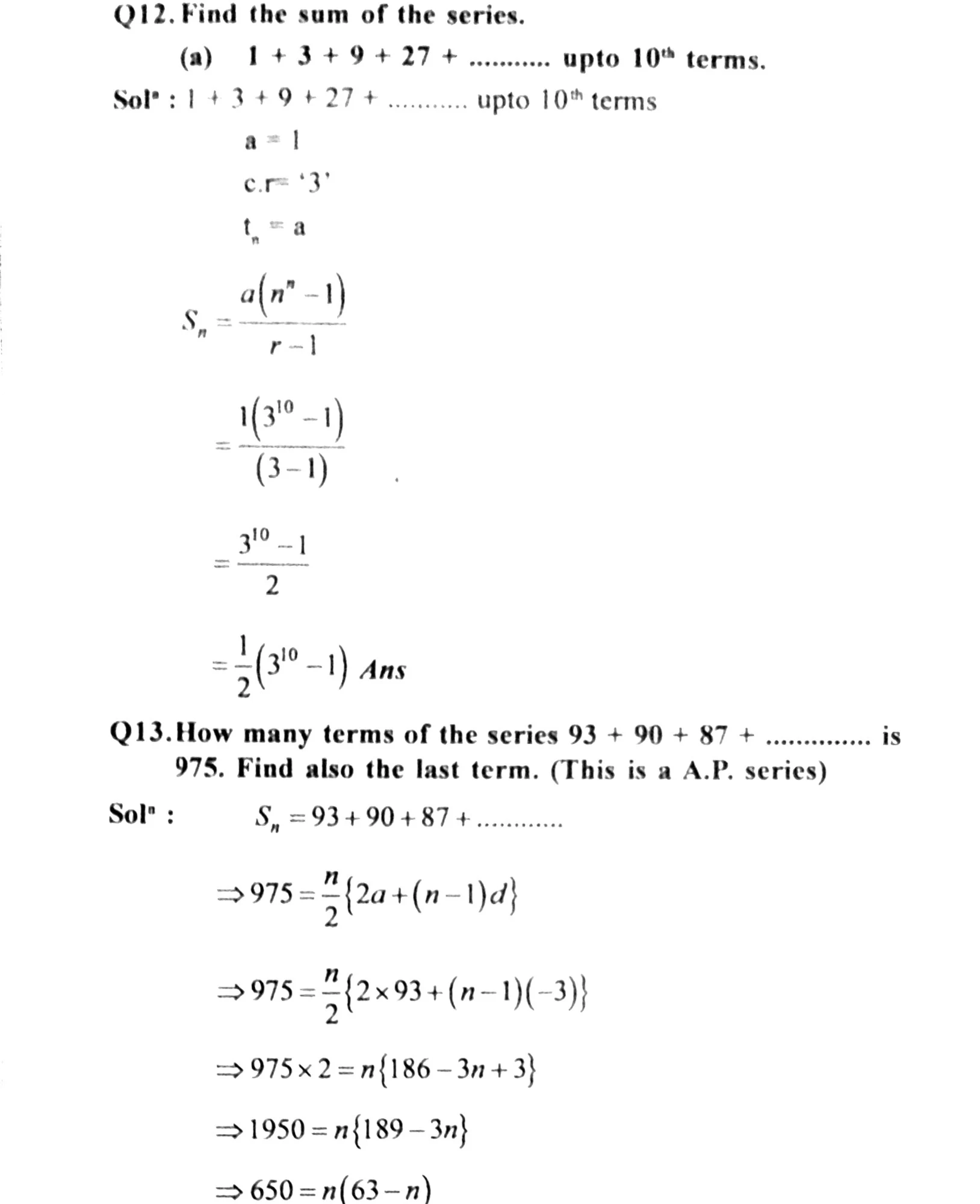 Arithmetic and geometric progression, gauhati University business mathematics Arithmetic and geometric progression unit 5 , b.com 4th sem business mathematics Unit 5 notes and solutions