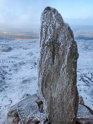 Tonelagee Cross Inscribed Pillar Stone, Wicklow Mountains