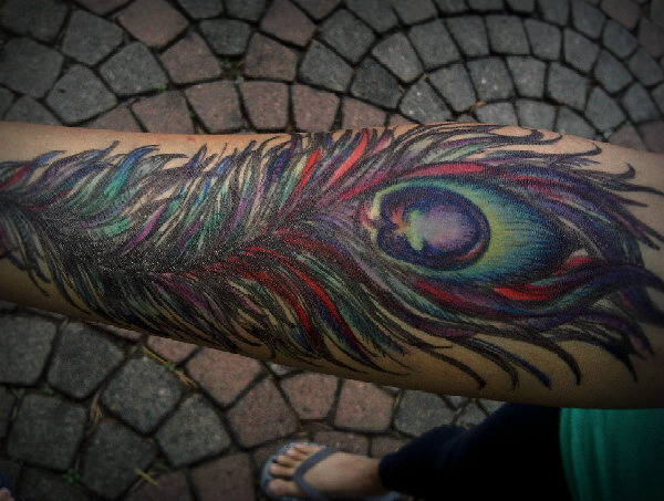 Peacock Feather Tattoo Sleeve