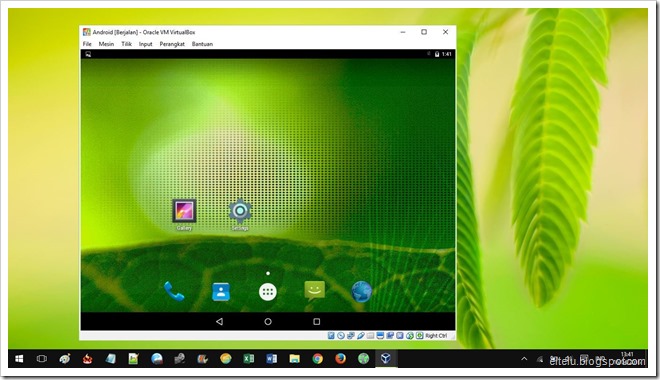 Sistem Operasi Android yang Dijalankan pada Komputer Windows 10