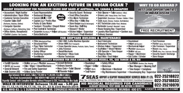 Shipyard & oil and gas job vacancies for Australia, Canada & Singapore