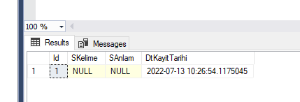 ASP.NET Core Kayıt Ekleme
