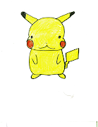 I am uploading to my photo blog a picture of Pikachu and another of Kirby .