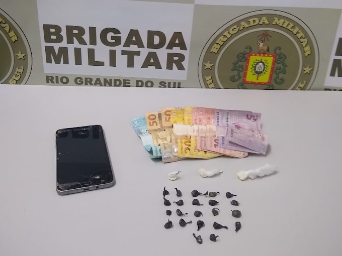 Homem é preso com crack e cocaína no bairro Cruzeiro em Gravataí
