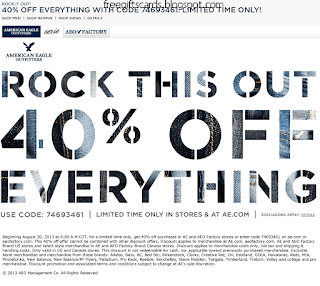 Free Printable American Eagle Outfitters Coupons