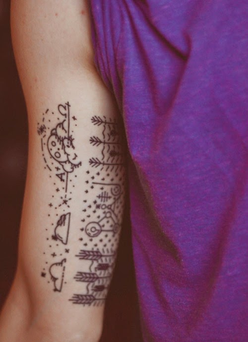 Arm Minimal Tattoos for Men