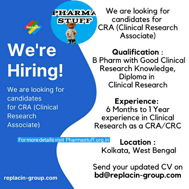 Replacin group,pharma jobs, Pharmastuff,clinical research jobs, cra