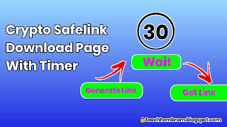 How to create hidden crypto js safelink download page with timer