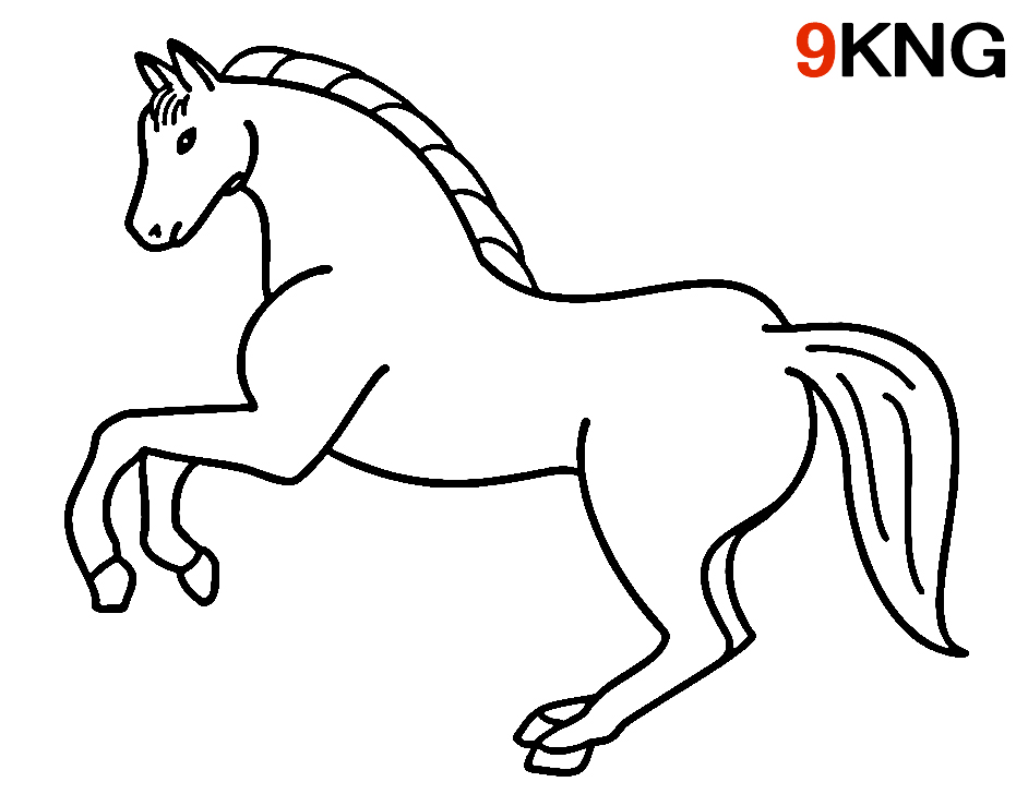 Ausmalbilder Pferde zum Ausdrucken Kostenlos - 9KNG