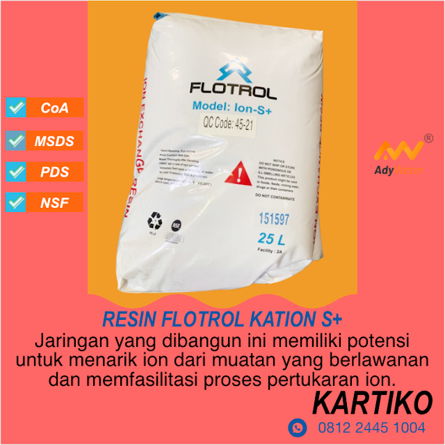 Resin Kation, Resin, Resin Softener, Resin Merek, Resin Pelunak Air, Resin Water Softening, Resin Water Softener, Resin, Cation, Cation Resin, harga resin kation flotrol S+, jual resin kation flotrol S+, jual resin softener, distributor resin softener, jual resin kation, resin untuk boiler, resin pelunak air, resin water softener