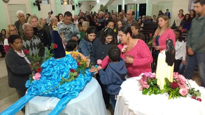 CANGUERI QUADRO CELEBRA FESTA DA SENHORA APARECIDA E SANTA TEREZINHA