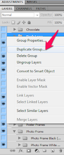 duplicate layers groups in adobe photoshop