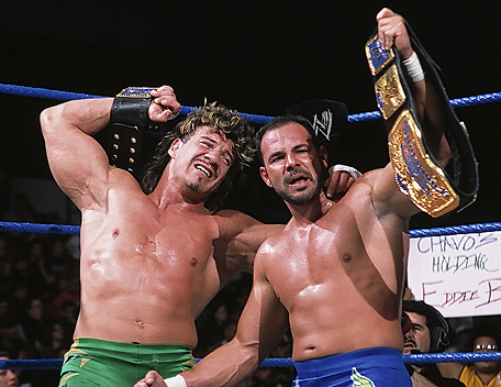 Chavo Guerrero with Eddie Guerrero