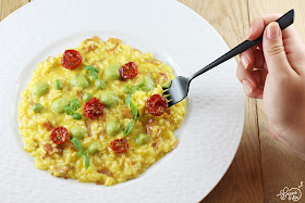 Risotto Safran Speck Petits Pois