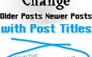 Change Older and Newer posts with Post Titles for Blogger