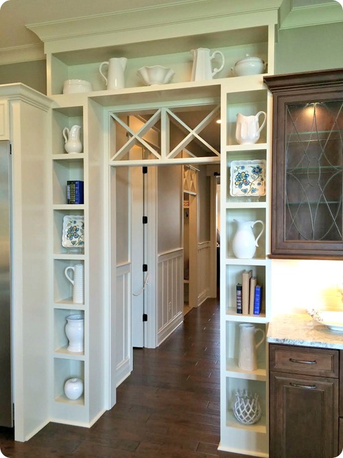 built ins around door