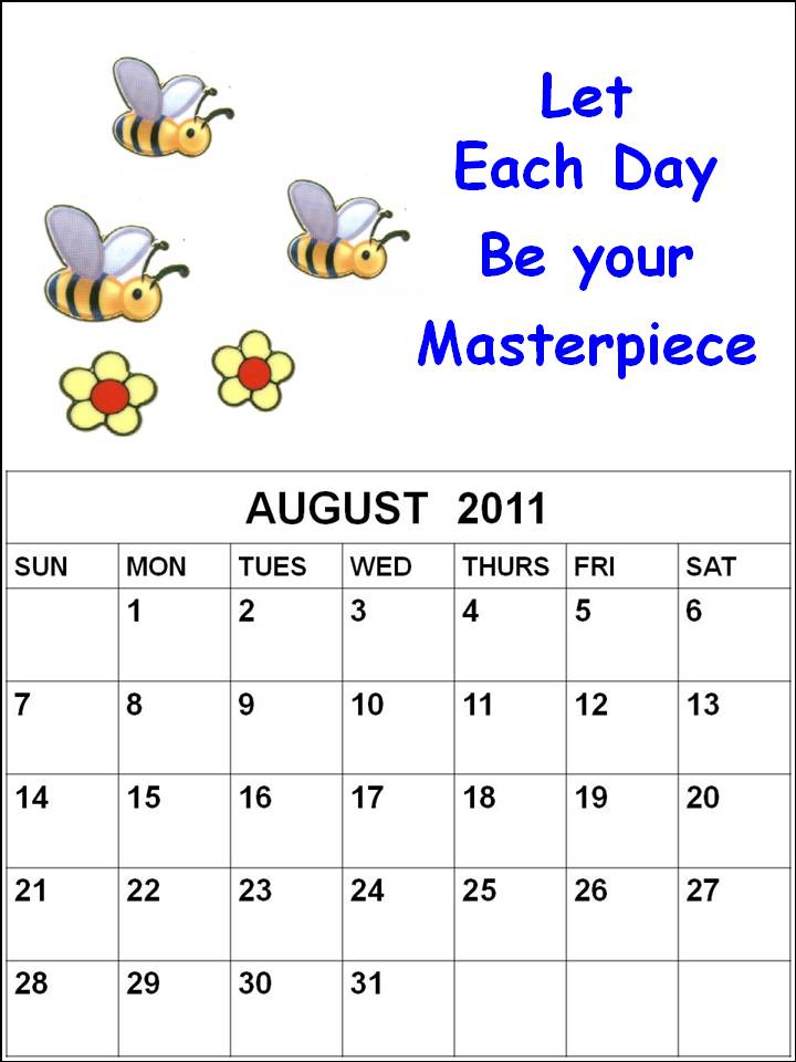 august calendar 2011 printable. august calendar 2011 printable