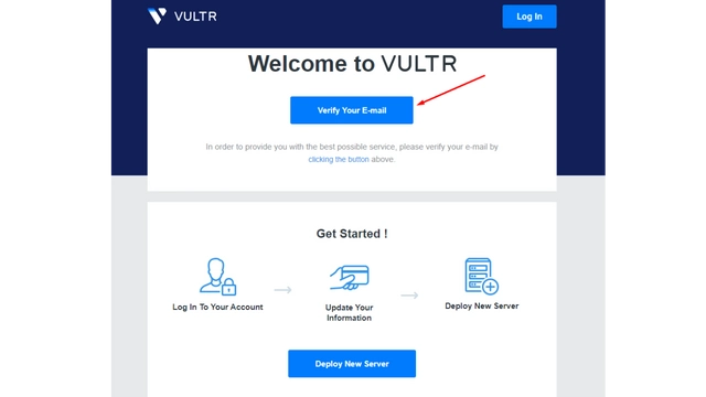 تفعيل التسجيل في موقع vultr