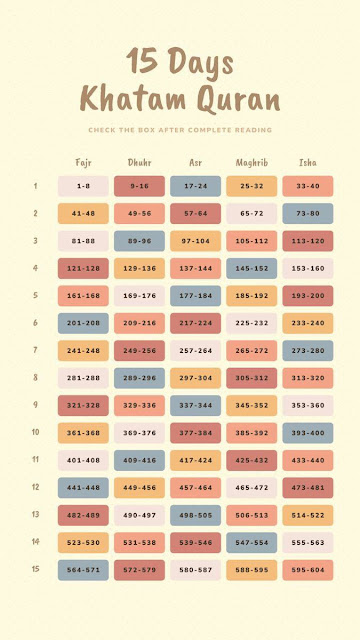 khatam al quran selama 15 hari