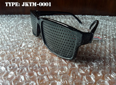 Kacamata Terapi Modern Pinhole Glasses Tembus Pandang Type: JKTM-0001  View Sonic Jerman Technology Asli 