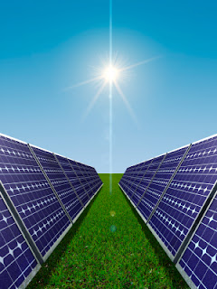 paneles solares y el sol