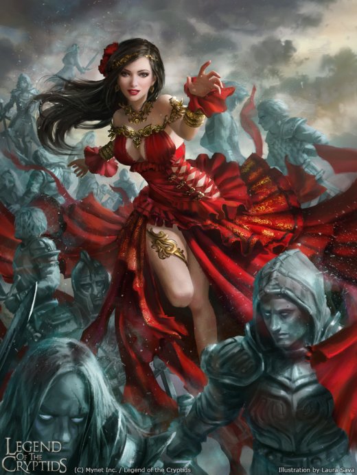 Laura Sava anotherwanderer deviantart arte ilustrações fantasia belas mulheres card game legend of the cryptids