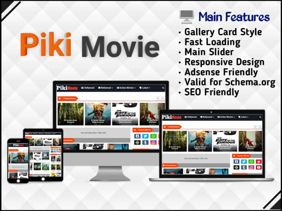 Piki Movie Blogger Template